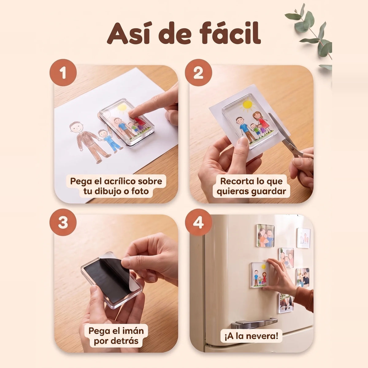 Imanes de acrílico para tus recuerdos