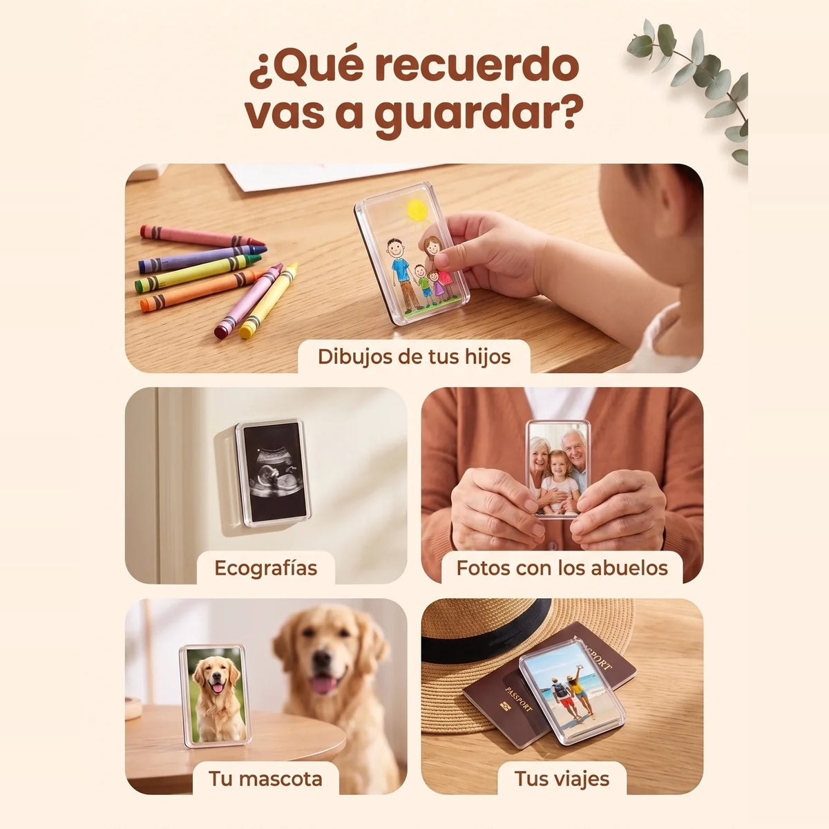 Imanes de acrílico para tus recuerdos